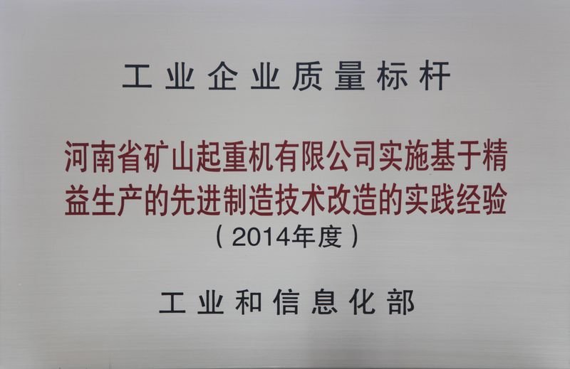 雙標(biāo)桿！河南礦山典型經(jīng)驗再次入選全國質(zhì)量標(biāo)桿